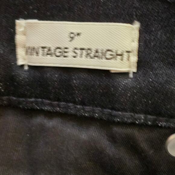 J. CREW Shadow‎ Black 9" Vintage STRAIGHT Jeans Size 26 - Picture 6 of 11